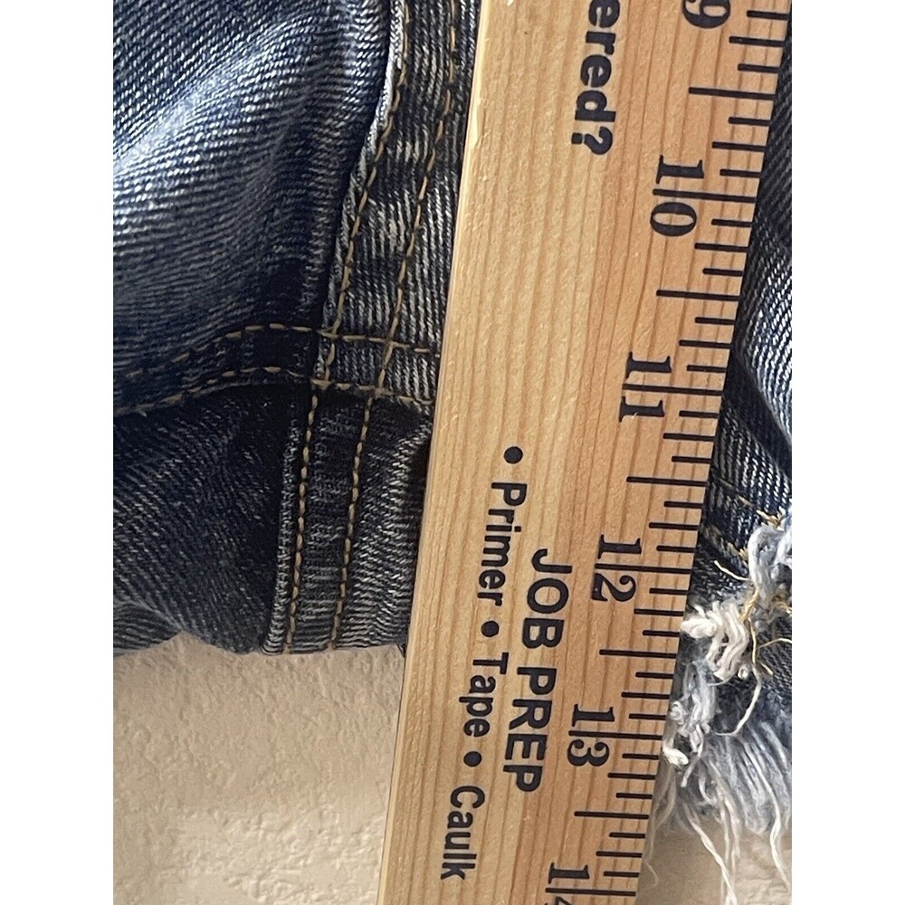 LOVE TREE DENIM JEAN SHORTS SIZE M FRAYED DISTRESSED (see pics for measurements) - Picture 10 of 10